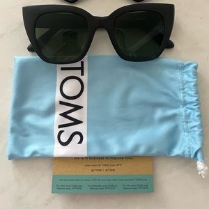 TOMS Matte Black Sydney Sunglasses